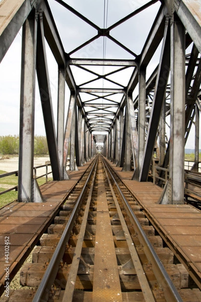 Obraz Railway bridge in Eastern Europe