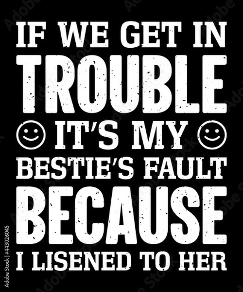 Fototapeta Friendship quote typography design for print items