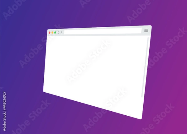 Fototapeta Web browser vector mockup