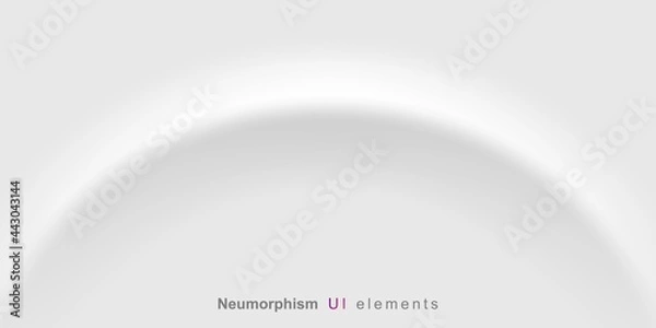 Fototapeta User interface elements for mobile app. Neumorphism User interface design kit. Neumorphism UI UX icons set.