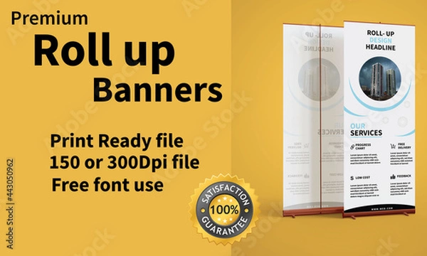 Fototapeta Roll up banner Vactor designe