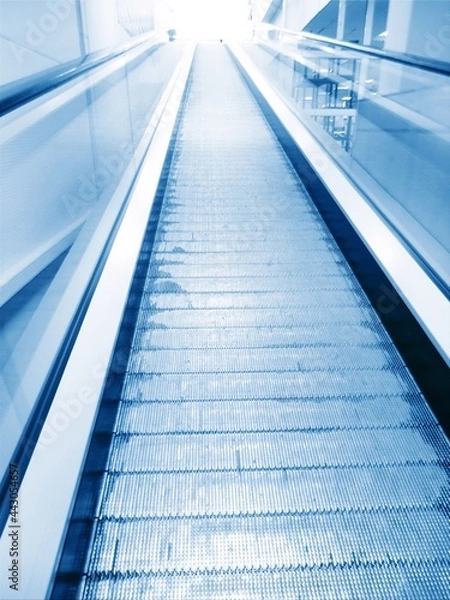 Obraz Eskalator modern sistem elektronik bergerak filter vintage
