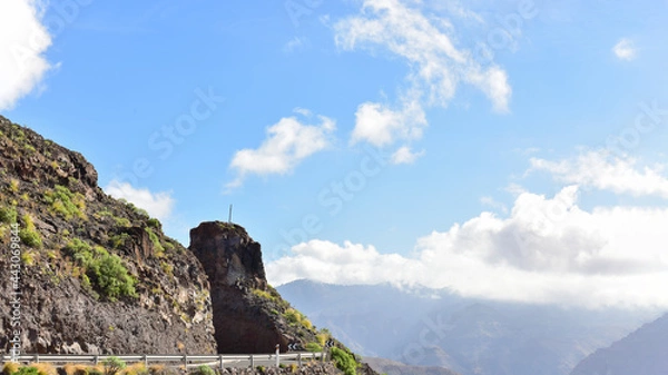 Obraz hiker in the mountains