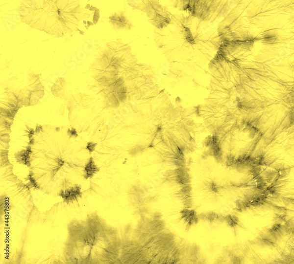 Obraz  Yellow Tie Dye Swirl. Die Spiral Light