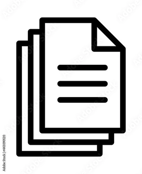 Fototapeta 書類アイコン