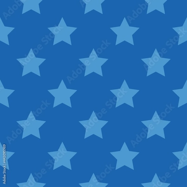 Fototapeta red stars on a white background. vector seamless illustration. print on print or clothes
