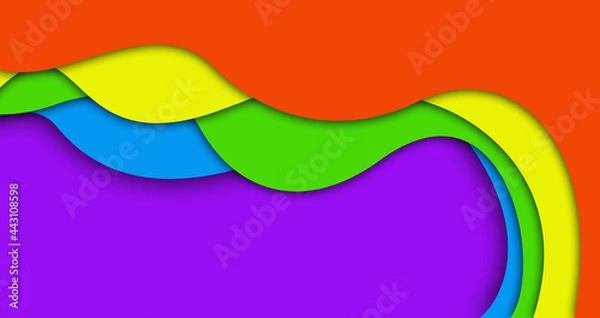 Obraz abstract wave colorful wallpaper