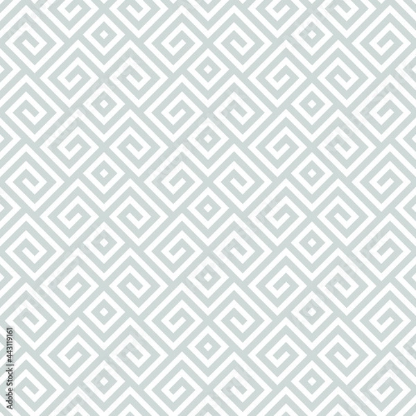 Fototapeta Abstract geometric pattern with stripes, lines. Gray and white Seamless vector background.