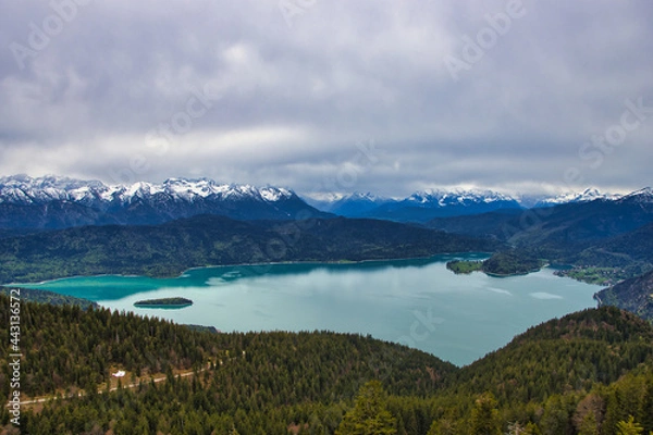 Obraz Blick auf den Walchensee