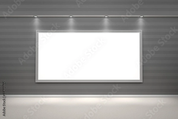 Obraz schwarzer Bilderrahmen beleuchtet