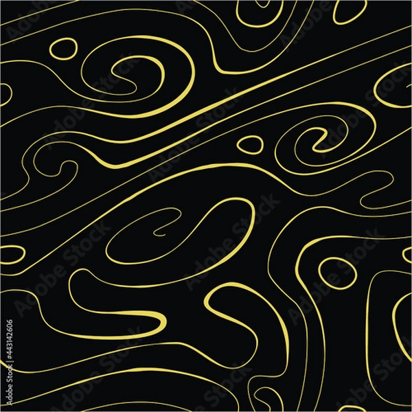 Fototapeta Seamless abstract print with lines. Hand drawn vector illustration.
