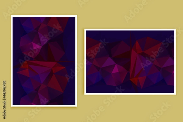 Fototapeta abstract textured polygonal background vector. Blurry triangle design. The pattern can be used for the background.	