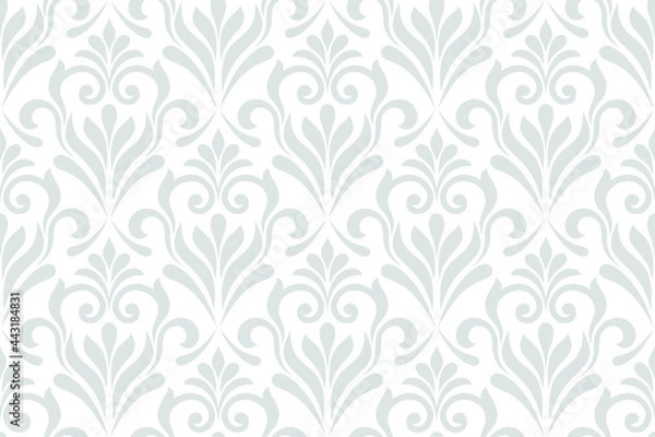 Fototapeta Seamless damask patterns for ornament, wallpaper, packaging, vector background