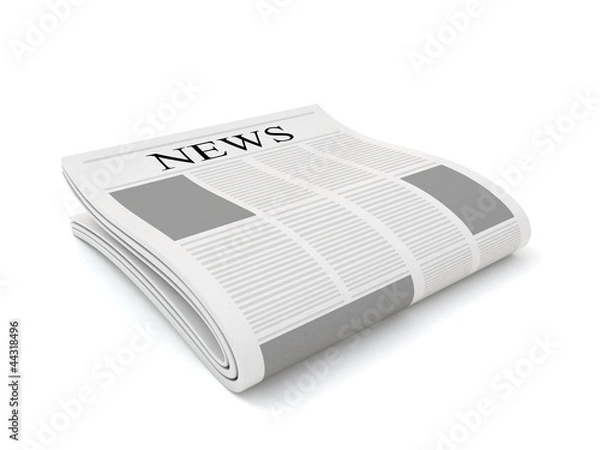 Obraz 3d newspaper
