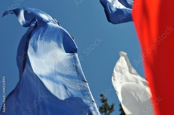 Obraz Flags are fluttering in the wind