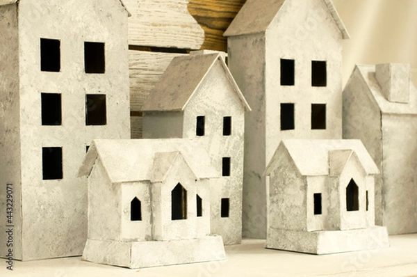 Obraz Empty old houses