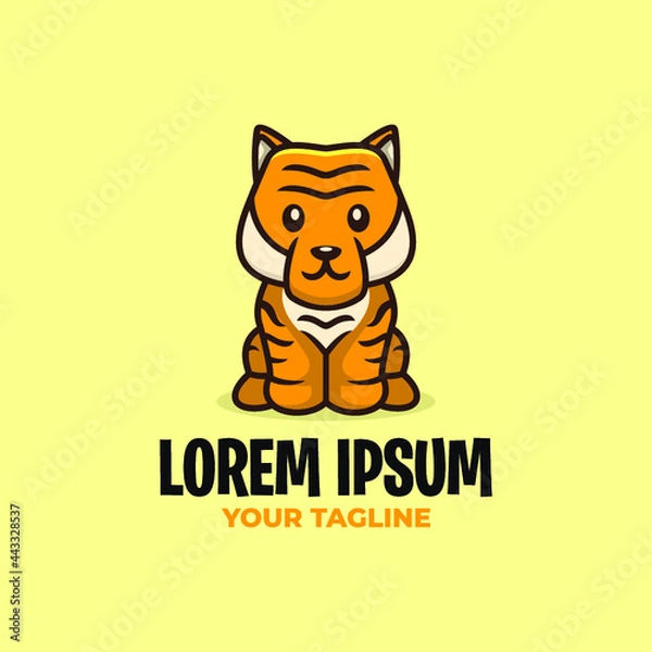 Obraz AWESOME CUTE TIGER LOGO TEMPLATE