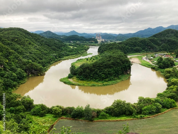 Fototapeta 한반도 모양 지형