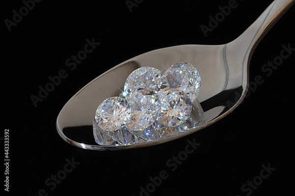 Obraz  Jewels on a spoon　スプーンの上の宝石