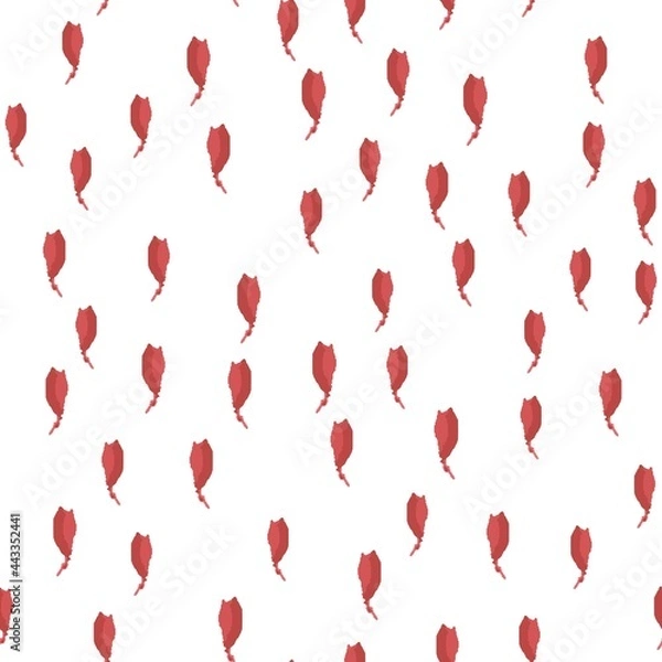 Fototapeta Simple seamless pattern brush strokes is red color