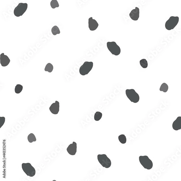 Fototapeta Stylish Pattern seamless abstract with brush strokes is black color