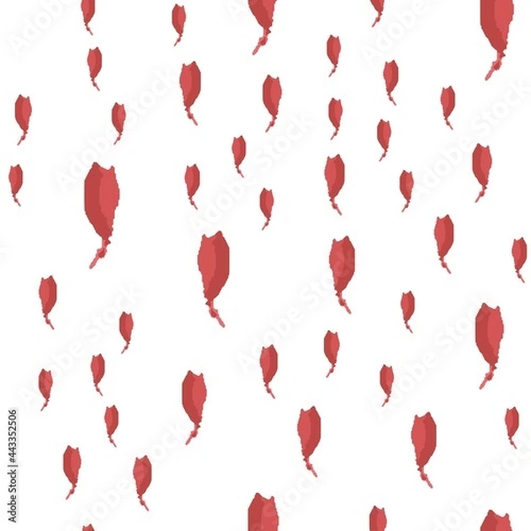 Fototapeta Trendy seamless abstract pattern with brush strokes is red color
