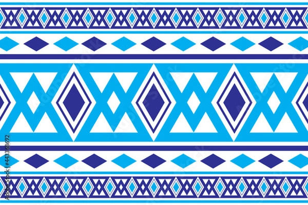 Obraz Zigzag pattern seamless. Geometric chevron abstract illustration, wallpaper. Tribal ethnic vector texture.