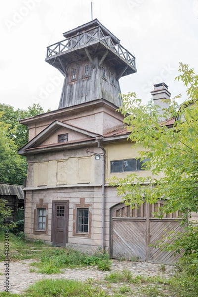 Fototapeta The streets of the abandoned uninhabitable city