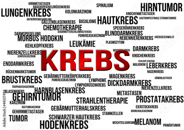 Obraz krebs tagcloud krebsarten