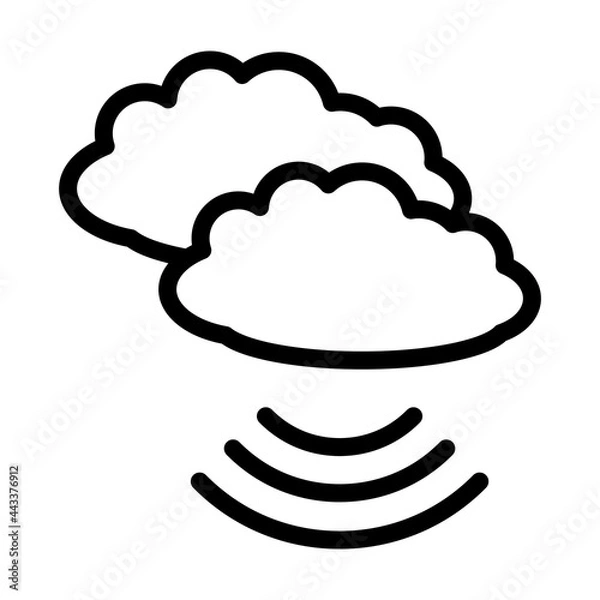 Fototapeta Music Cloud Icon