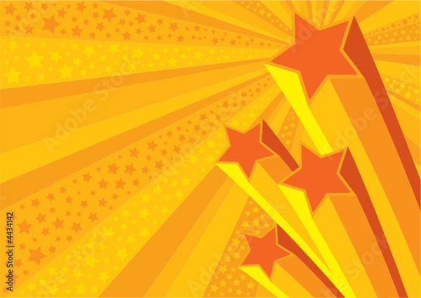 Obraz Stars Background (editable vector or jpeg image)