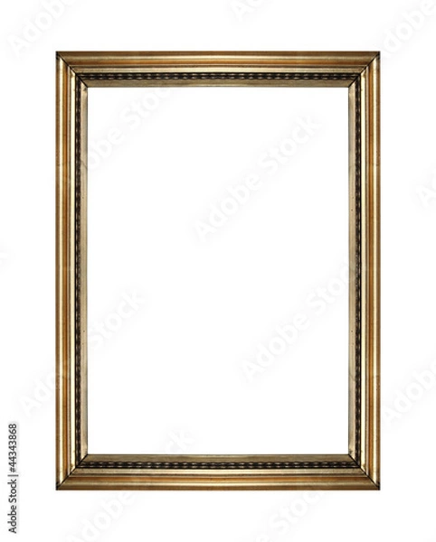 Obraz isolated antique golden frame