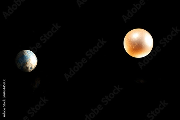 Obraz Exoplanet mit sonne