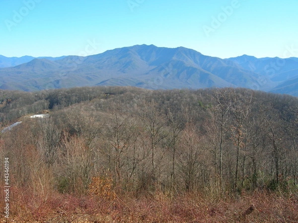 Obraz smokey mountain view