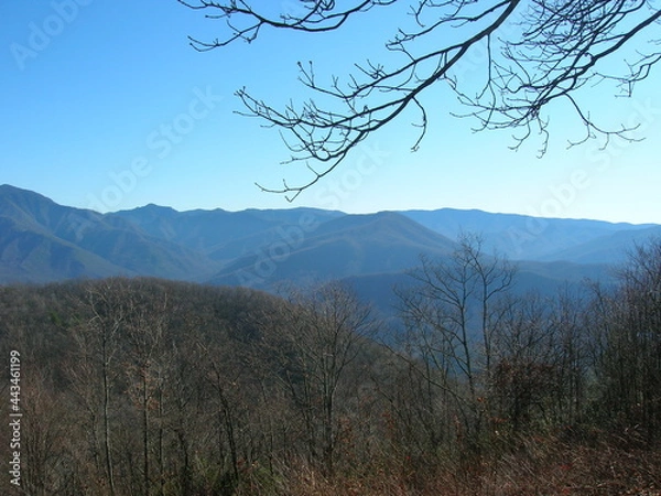 Obraz smokey mountain view