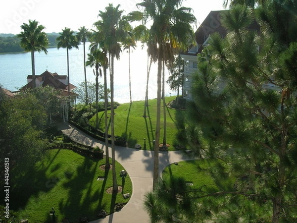 Obraz lakeside walkway