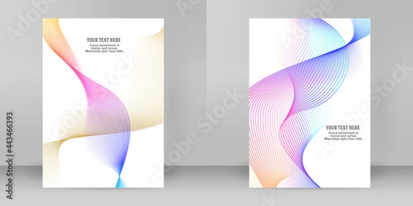 Fototapeta Design element rotation intersection overlay thin lines forms frame for background presentation. Vector illustration EPS 10 for new product newsletters, technology graphics, report firm, industrial