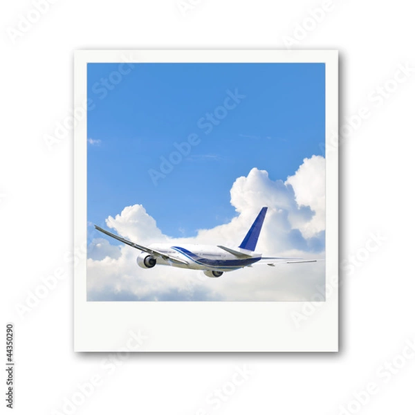 Fototapeta Polaroid avion
