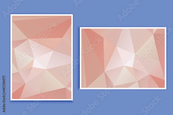 Fototapeta abstract textured polygonal background vector. Blurry triangle design. The pattern can be used for the background.	