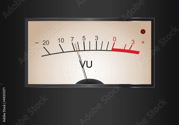 Fototapeta Analog VU Meter