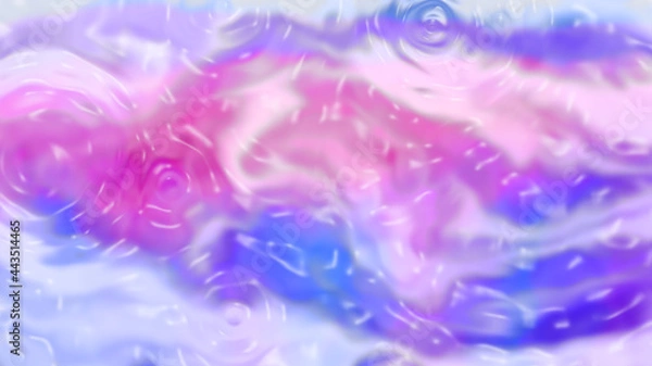 Obraz colorful pastel colors on water surface with ripples 