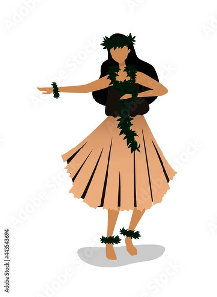 Obraz フラダンスをする女性