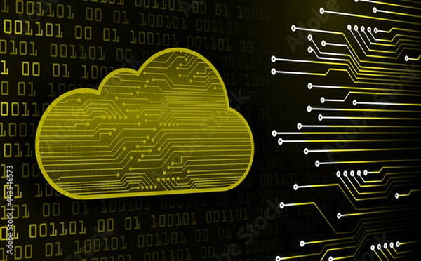 Fototapeta cloud computing circuit future technology concept background