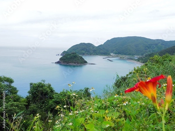 Obraz 市集落と小さな島