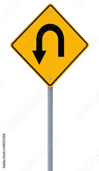 Obraz U-Turn Road Sign