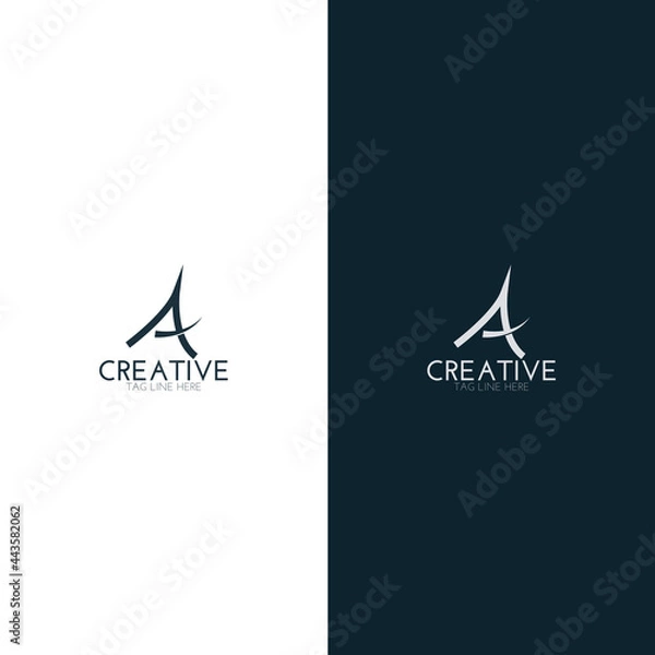 Fototapeta Initial letter a template modern design vector logo