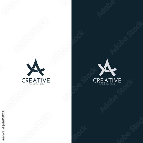 Fototapeta Initial letter a template modern design vector logo
