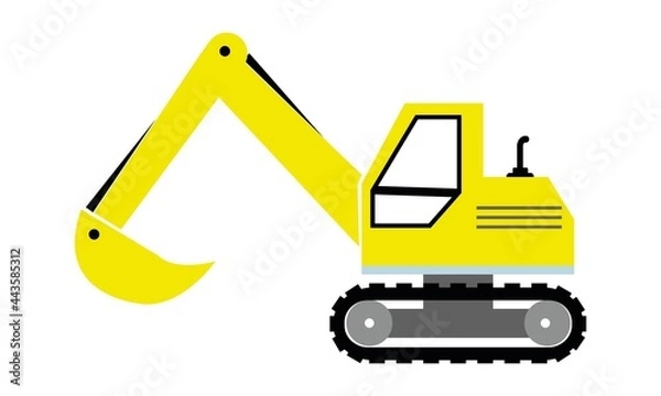 Obraz Excavator, Tractor, Digger Vector And Clip Art