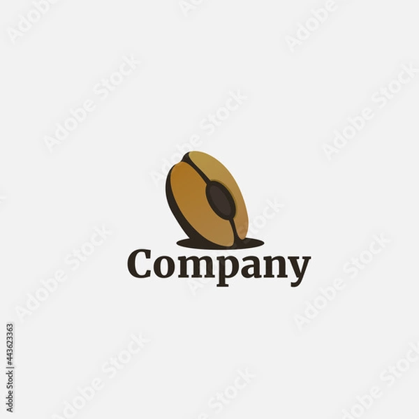 Fototapeta Brown coffee logo template