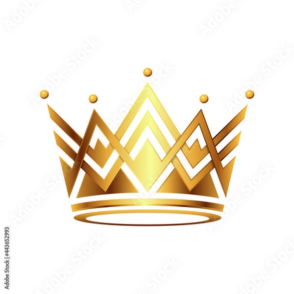 Fototapeta Golden Crown logo